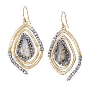 ALEXIS BITTAR • Spiral Crystal Encrusted Earrings